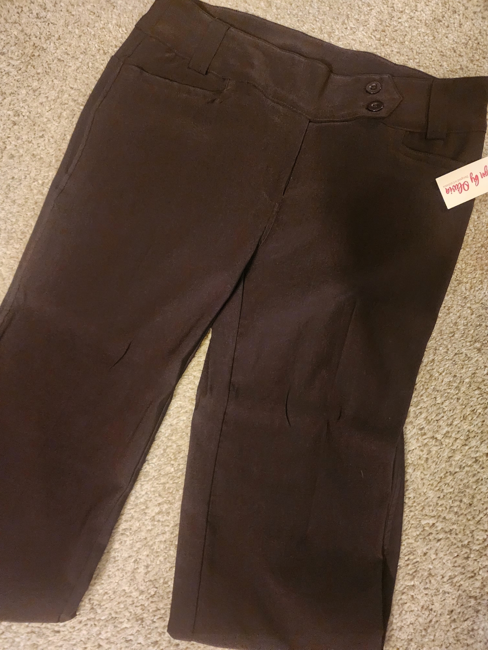 Women's Brown Chino Pants - Classic Straight Fit